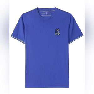 Psycho Bunny Royal Blue Tee with Logo Size Small